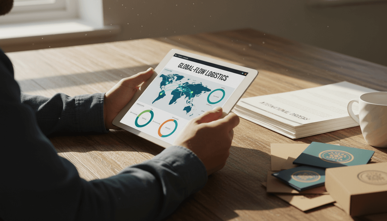 Supply chain management and international trade coordination on tablet