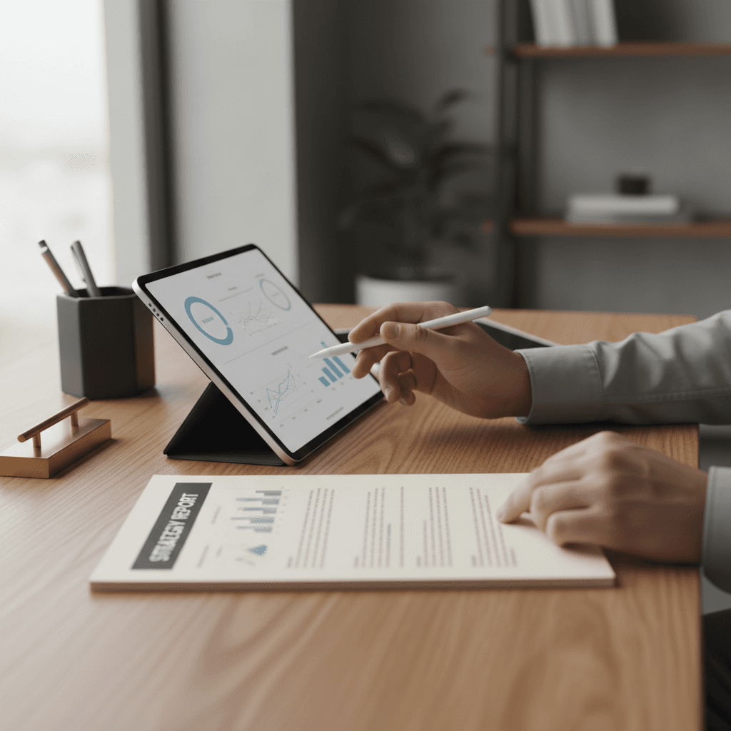 Close-up of sourcing manager examining packaged food and consumer goods samples
